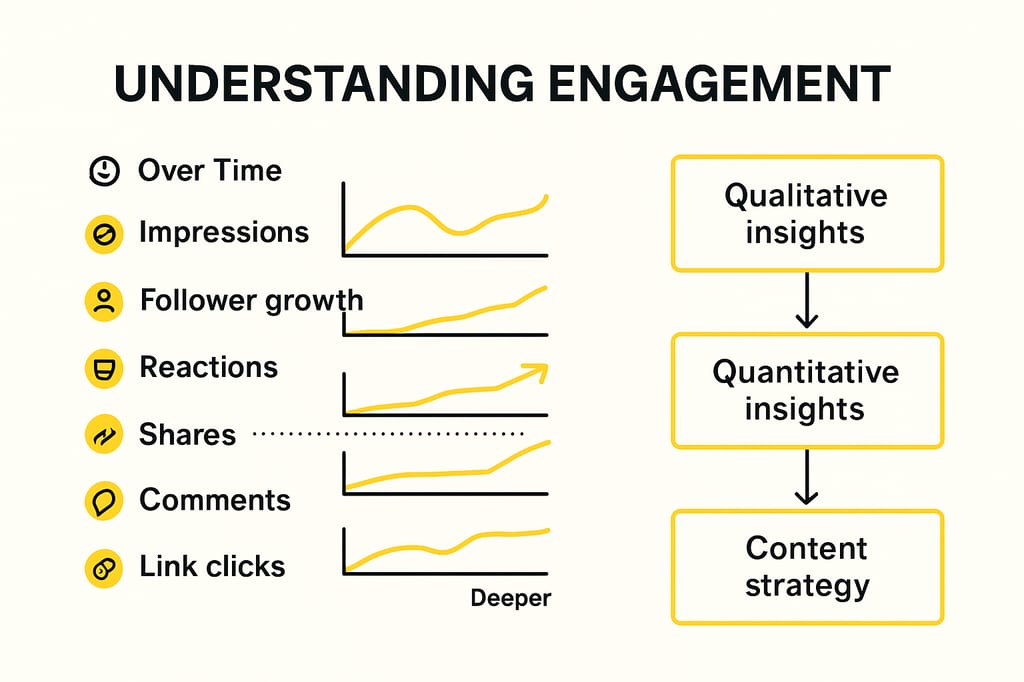 Infographic comparing social media engagement metrics